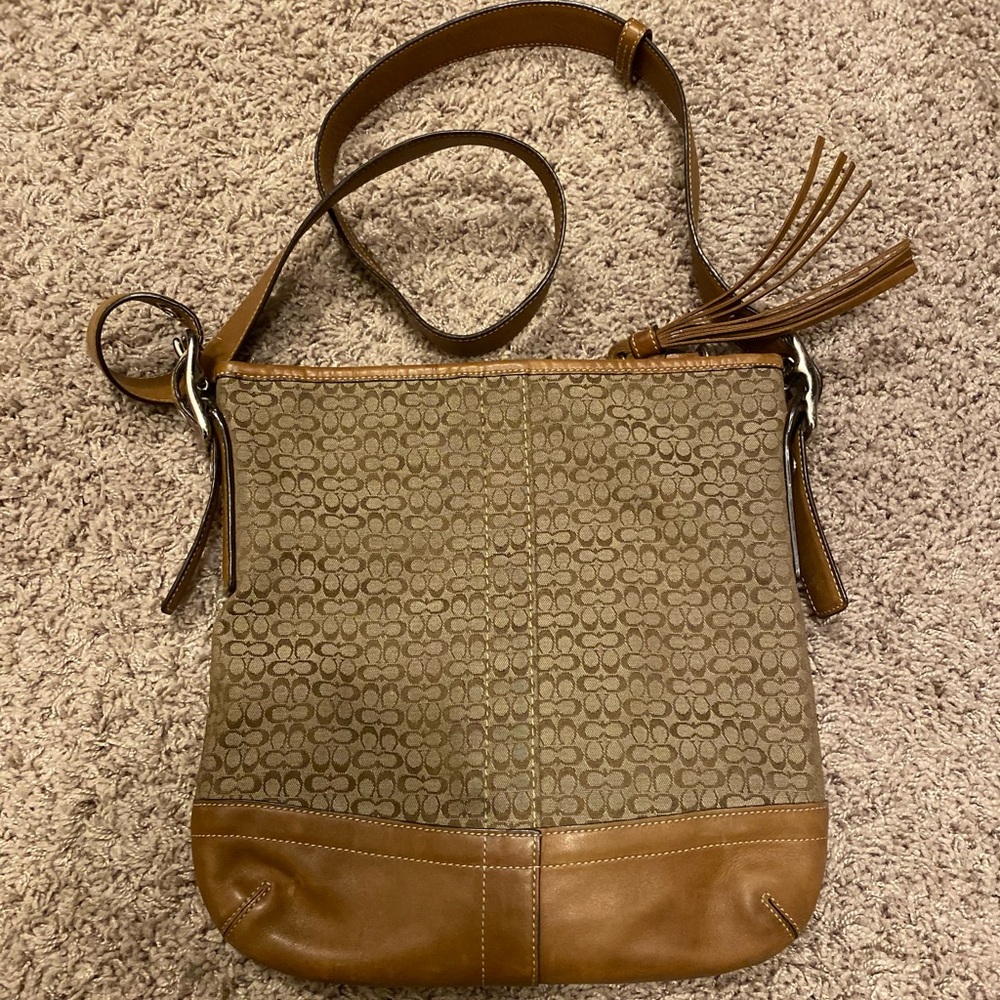 Leather Coach Crossbody Purse